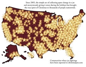 Christmas Jars Map